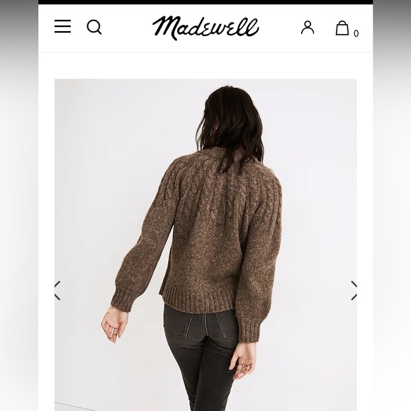Women’s Madewell Cabelknit Cardigan Sweater NWOT - Picture 7 of 7